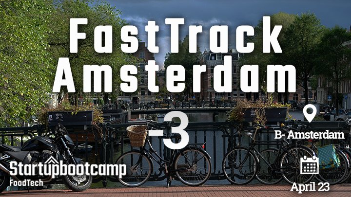 LAST CALL to apply for #Amsterdam! Inviting all the #foodtech and #agtech startups for the opportunity to meet us and our amazing mentors at <a href="/sbcCommerce/">SBC Commerce</a> on April, 23. Hurry up and apply! bit.ly/2G1zznz