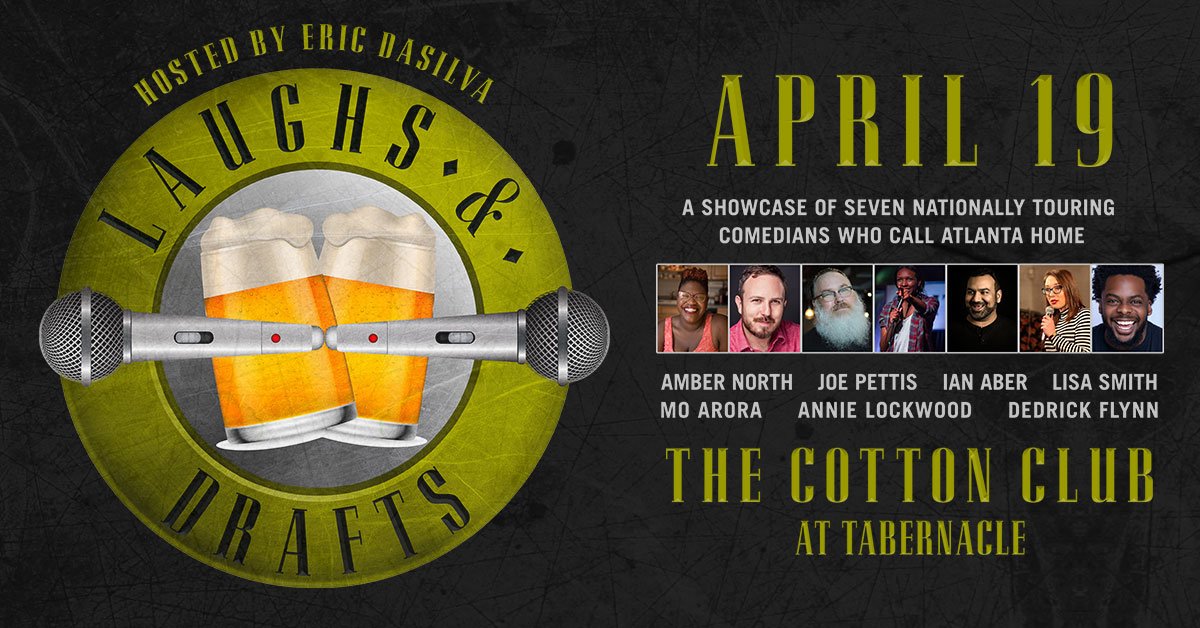 TabernacleATL's tweet photo. TONIGHT! Come join us for a night of comedy featuring seven nationally touring comedians who call Atlanta home! Doors open at 7pm #TabernacleATL https://t.co/3zGTvQDyIW