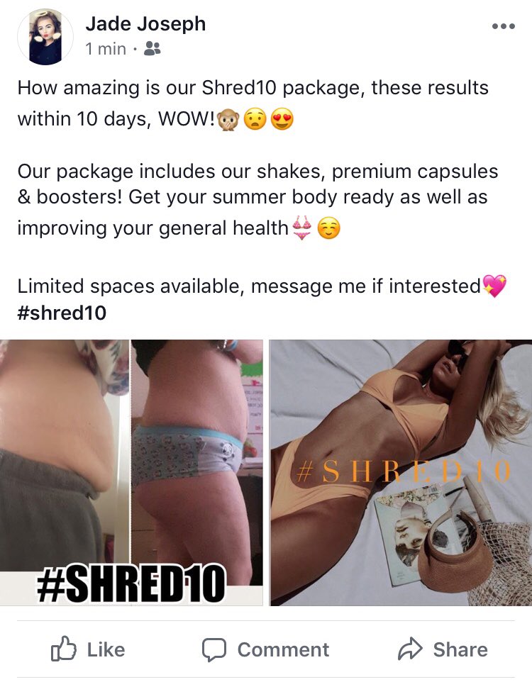 JadeJosephX's tweet photo. Message me for more info💌, how amazing are these results😍🔥 #shred10 #juiceplus https://t.co/BaCBzP4v5w