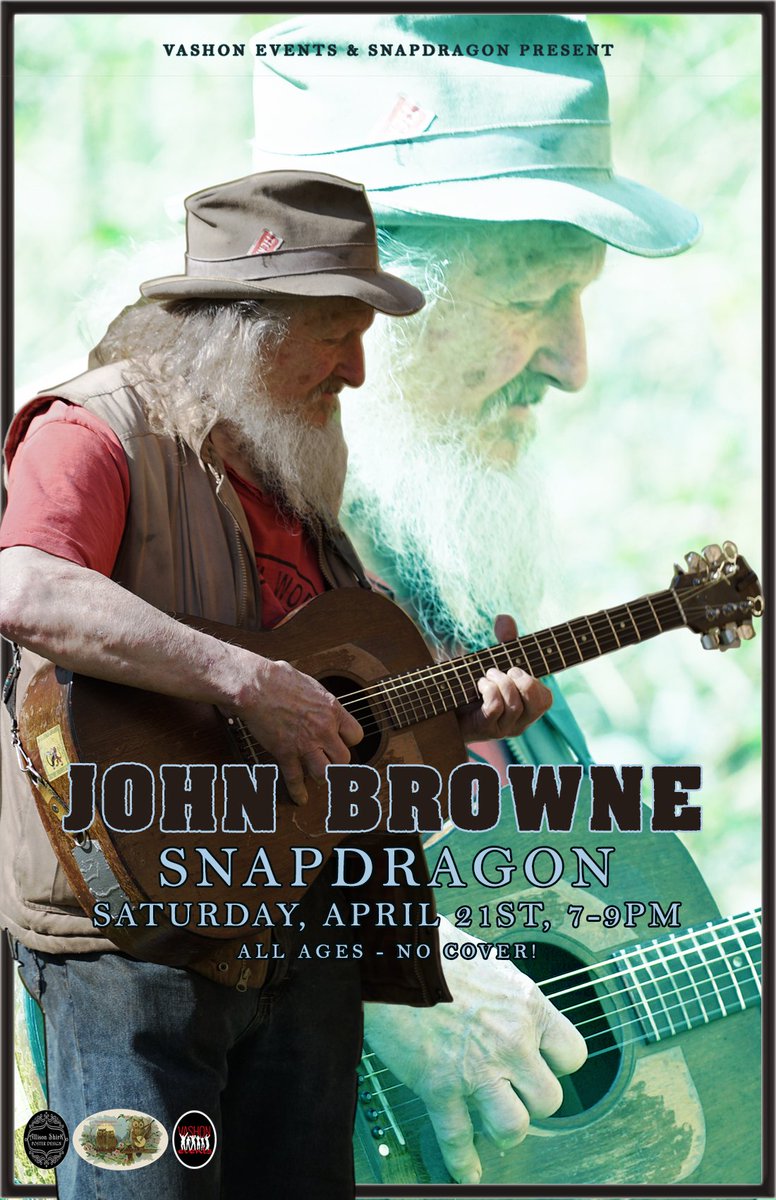 SnapdragonCafe's tweet photo. John Browne is playing at Snapdragon this Saturday at 7pm! Be there or be square! #vashonisland #vashonevents https://t.co/pyT3C1kgmK