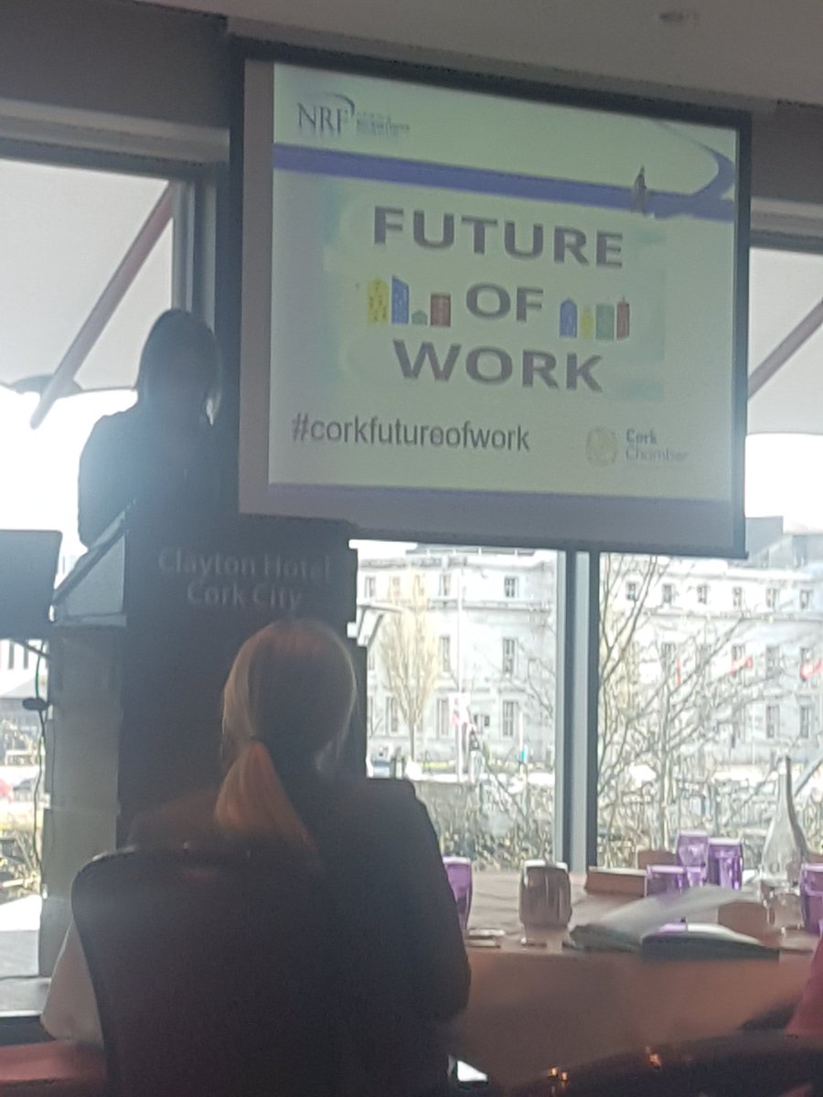 jenncashmanRDJ's tweet photo. @Gerkingnrf from @NRFIreland opening the #corkfutureofwork event at the @ClaytonCork. https://t.co/ZSVLVki6Sp