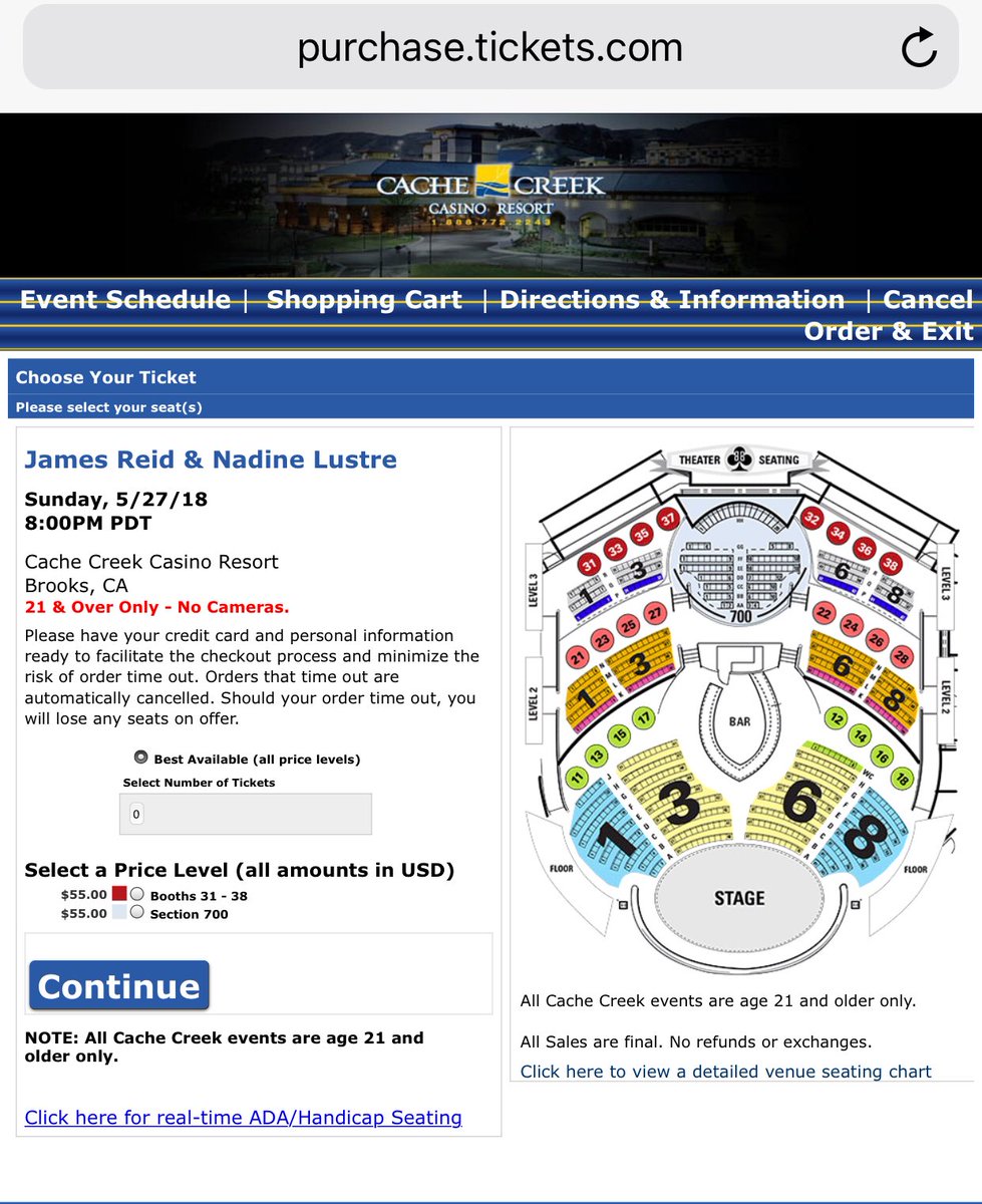 Morongo Seating Chart