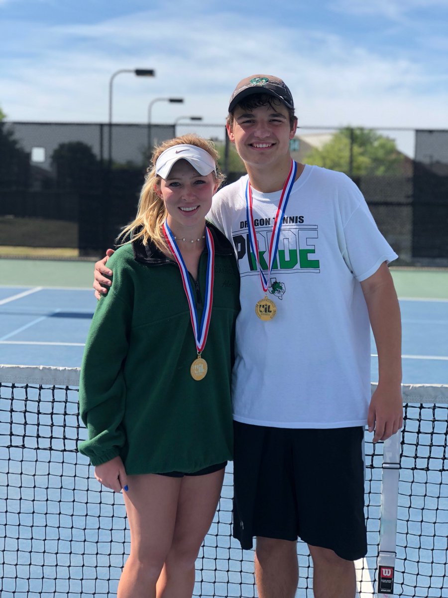 🥇its FIRST place all around! <a href="/SLCTennis/">Dragon Tennis</a> says let’s go to State. Arman/Nick boys doubles and Taylor/Chris mixed doubles! 🏆 #ProtectTheTradition