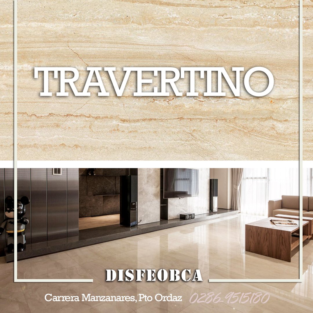Disfeobca's tweet photo. Incluye en tu lista de opciones este material ideal para realzar el estilo en tu proyecto, el cual es el Travertino! 👌 de alta gama.. miralo aquí Distribuidora Fe y Obra Contactanos para más información 0286-9515180 😉👌 https://t.co/MjYy4ciIVk