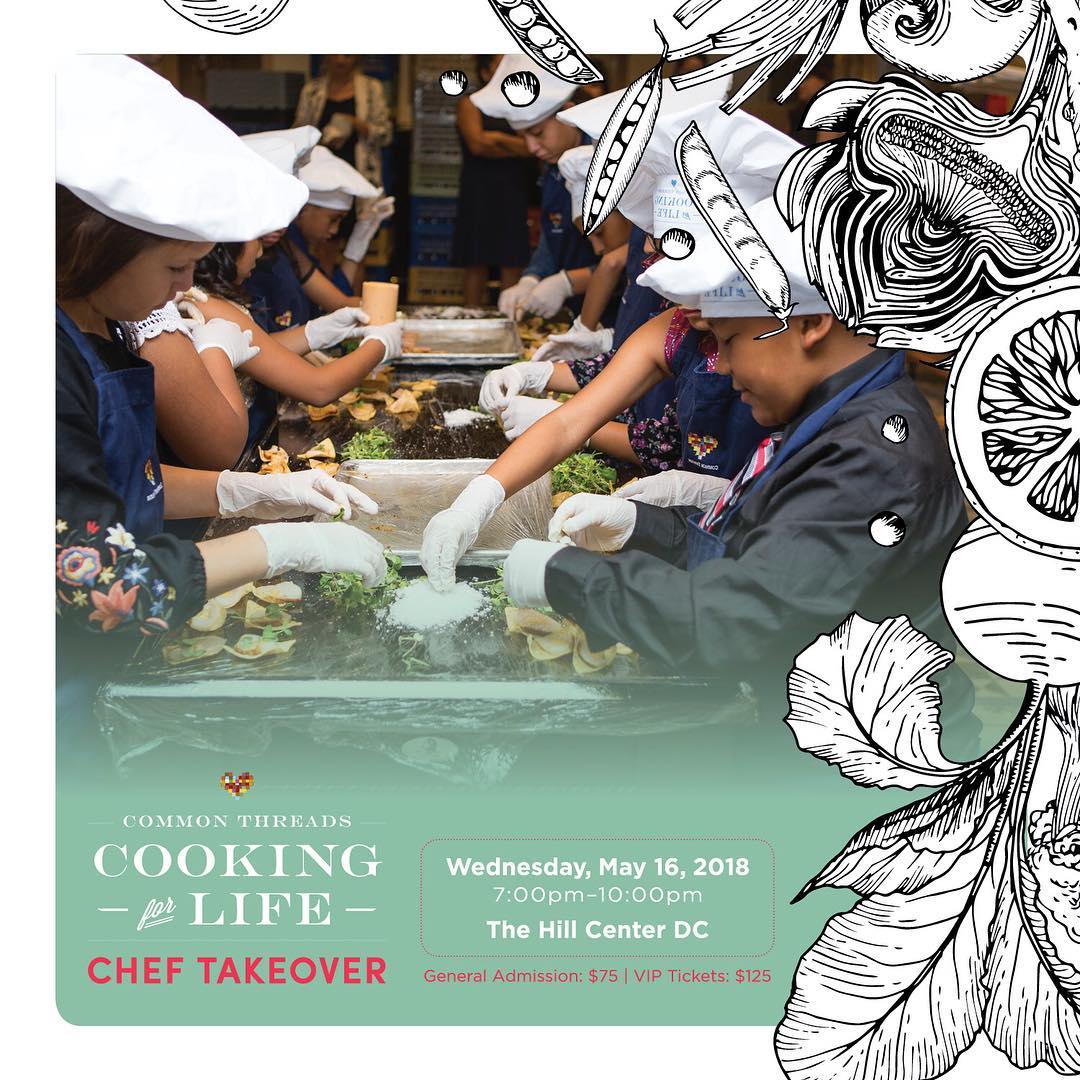 CommonThreadsUS's tweet photo. Have you purchased tickets for our DC #ChefTakeover event yet? Celebrated local chefs are coming together to prepare their signature dishes on May 16 to help kids in DC get the nutrition education they need to #cookforlife! Purchase tickets here: https://t.co/2Shg5O65S9 https://t.co/BgDKy9vHC0