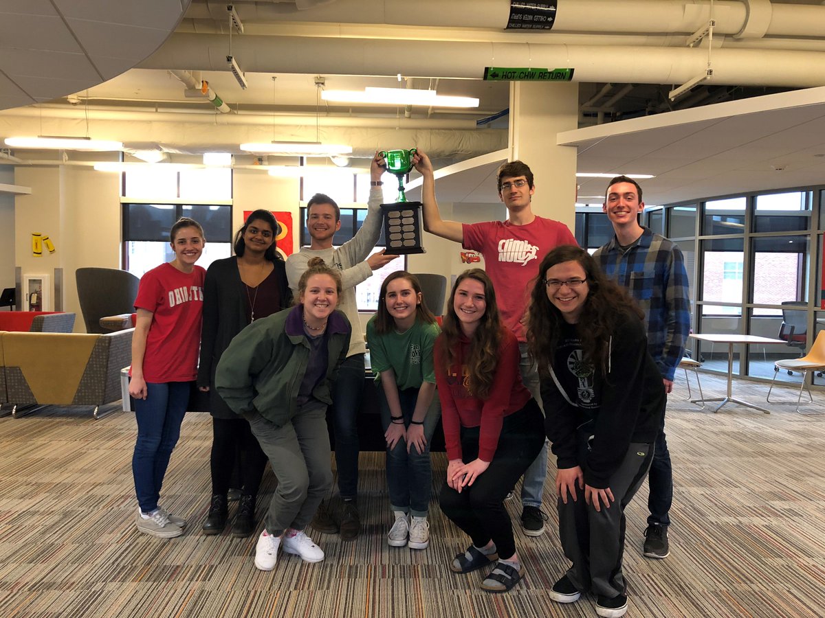 greenbuckeyes's tweet photo. Congratulations Scott House! Looking good with the Green Cup! πππ Well deserved for all of your work during the #MeasureUp2018 recycling competition in the res halls. Final results available at https://t.co/rNUdsmOQq0 @RecycleManiacs @OhioStResLife #BuckeyesRecycle I β€οΈβ»οΈ https://t.co/EnJDbByODH