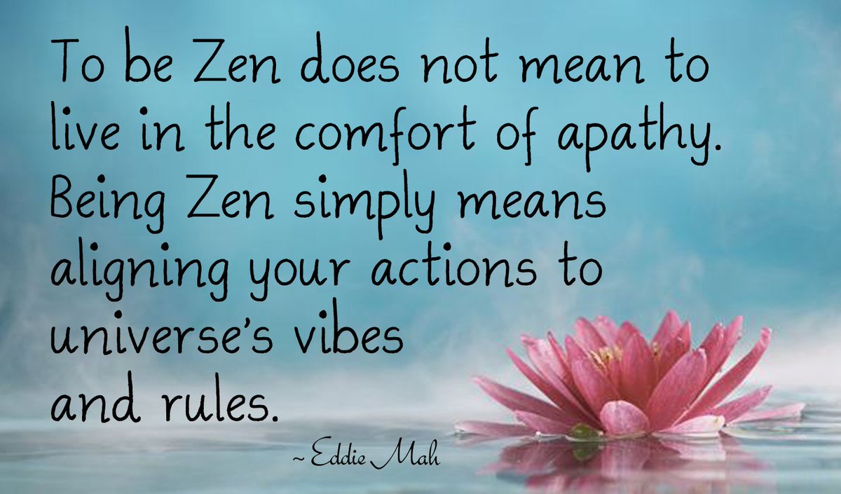 EddieMah's tweet photo. Are you Zen? https://t.co/o6Sos4NXXQ