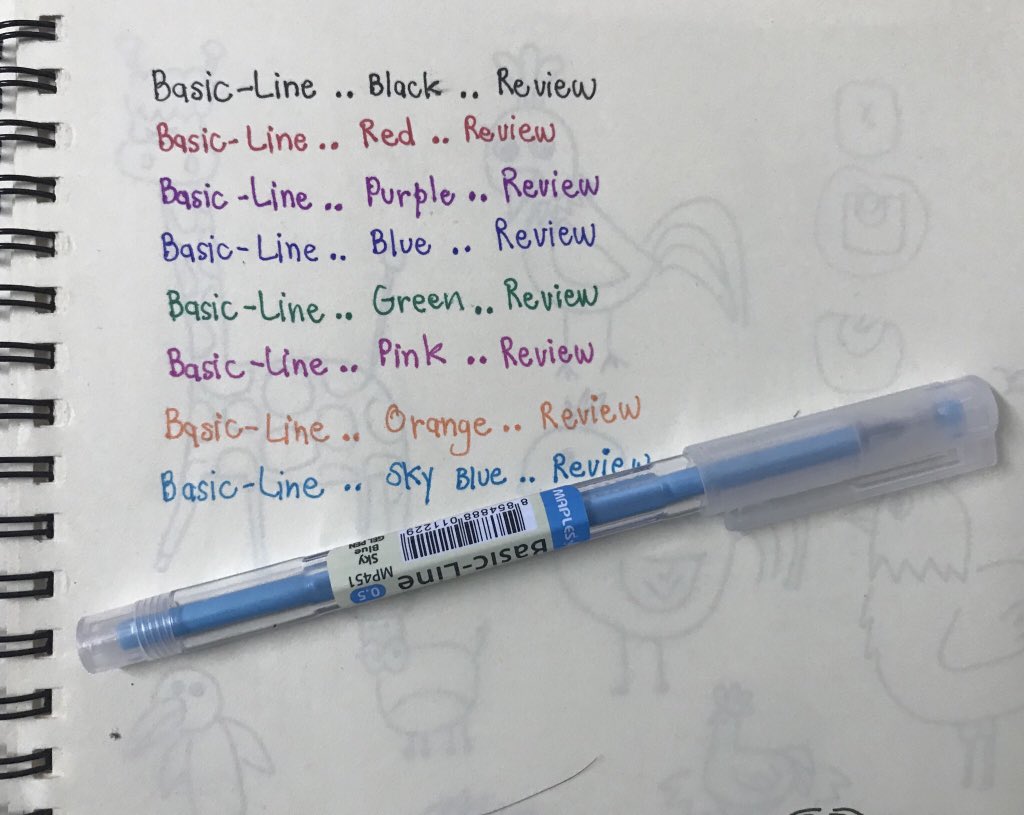 SoMpiNG_'s tweet photo. ได้มาอีกสี sky blue #รีวิวเซเว่น #เครื่องเขียน #ถูกและดี #BasicLine https://t.co/o0JfhdHMIv