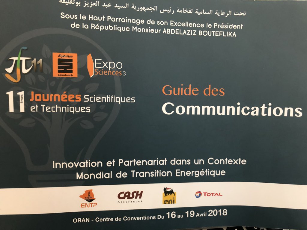 FBrahimi's tweet photo. Merci à toutes les équipes qui ont oeuvré à la réussite des #JST11 (Journées scientifiques et techniques de la #Sonatrach). De riches échanges sur la #TransitionEnergetique #Algerie #Algeria #DZ RDV dans 2 ans ! https://t.co/81UBKvc5fp