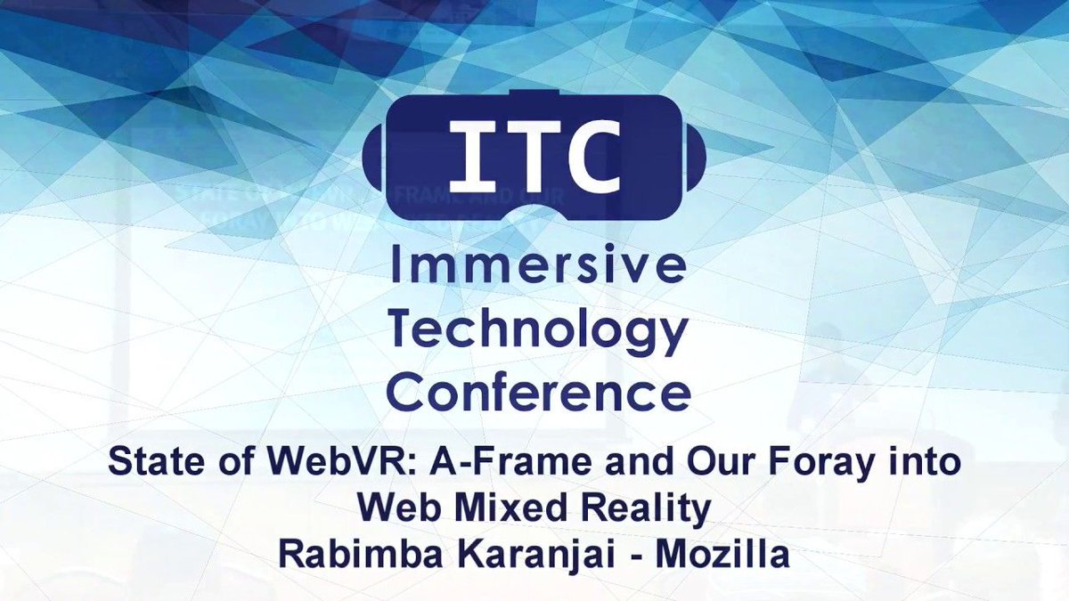 ITCHOUSTON's tweet photo. Watch @rabimba Karanjai of @mozilla discuss #WebVR, #A-Frame, and the road to #WebMR in his #ITC2017 talk.
https://t.co/LgjmvpGDEm https://t.co/DaMCDAKSMs