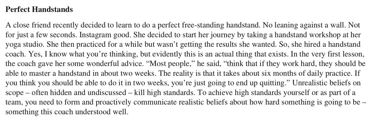‪A close friend recently decided to learn to do a perfect free-standing handstand. No leaning against a wall. Not for just a few seconds. Instagram good. She decided to start her journey by taking a handstand workshop at her yoga studio. She then practiced for a while but wasn’t getting the results she wanted. So, she hired a handstand coach. Yes, I know what you’re thinking, but evidently this is an actual thing…