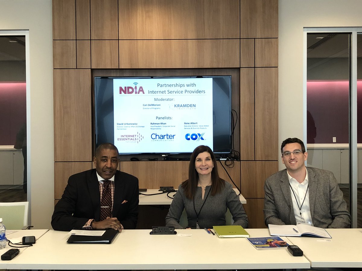 We are participating in the “Partnerships with Internet Service Providers” panel today at the <a href="/netinclusion/">NDIA</a> conference! Join the conversation, #digitalequityis