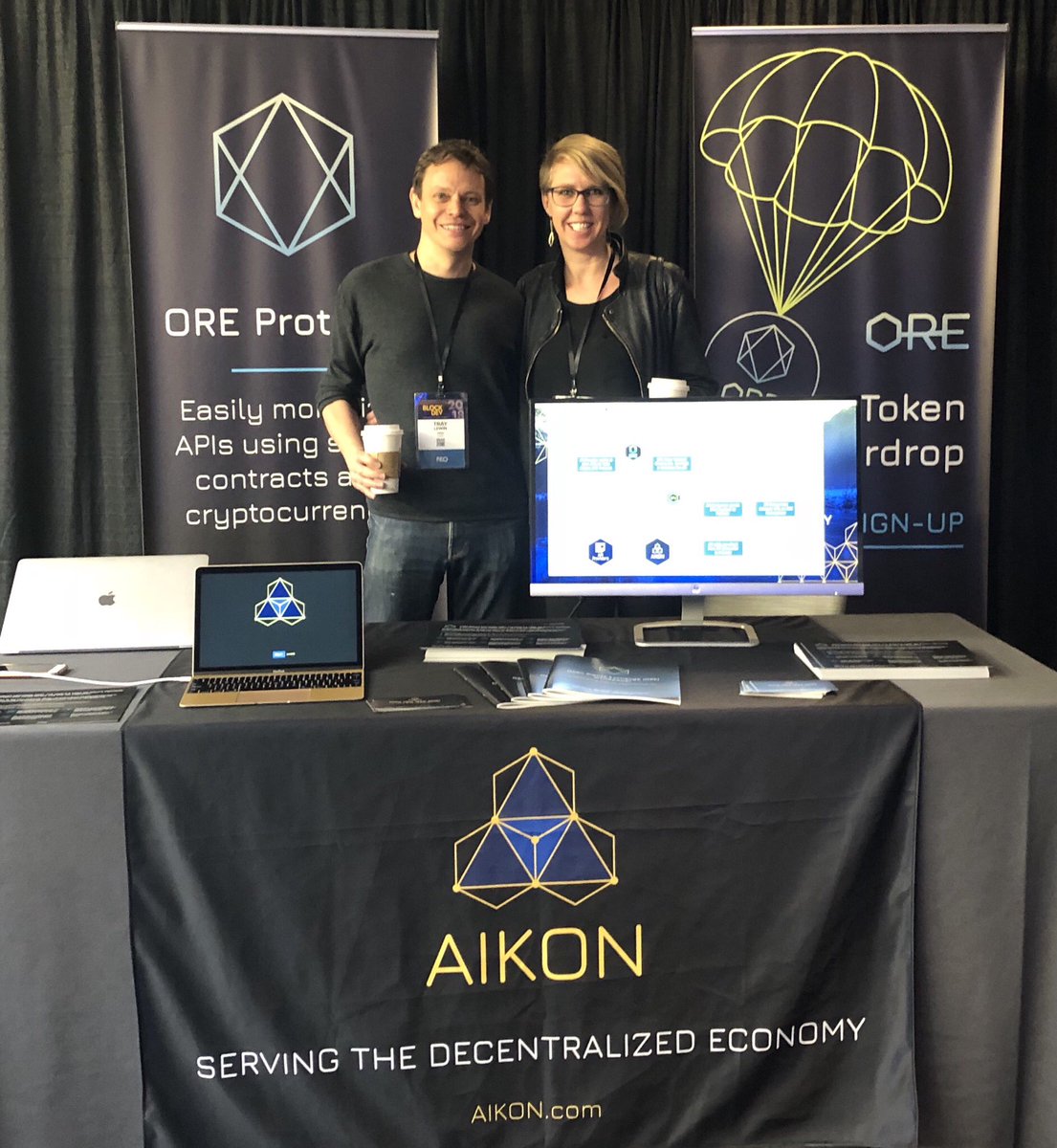TeamAIKON's tweet photo. We’re here at #BlockDev18
Stop by and learn about our #OREprotocol and developers can get the first #OREtokens to test out the Protocol.
#blockchain #developersfirst https://t.co/acBxYZdjjF