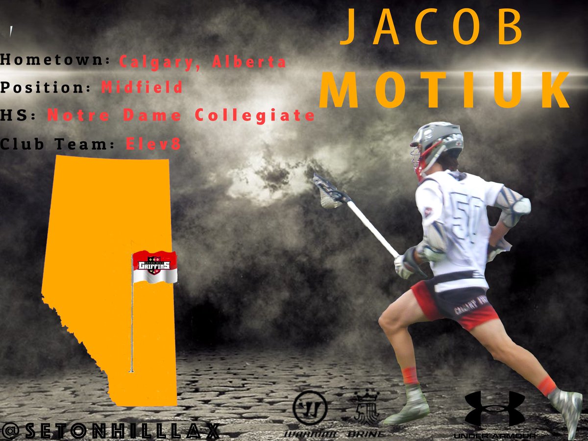 SetonHillLax's tweet photo. Let’s welcome midfielder Jacob Motiuk to the family.  It’s a great day to be a Griffin!
#BRG
#Classof2018 
@ELEV8Lax https://t.co/9YItxXhjpo