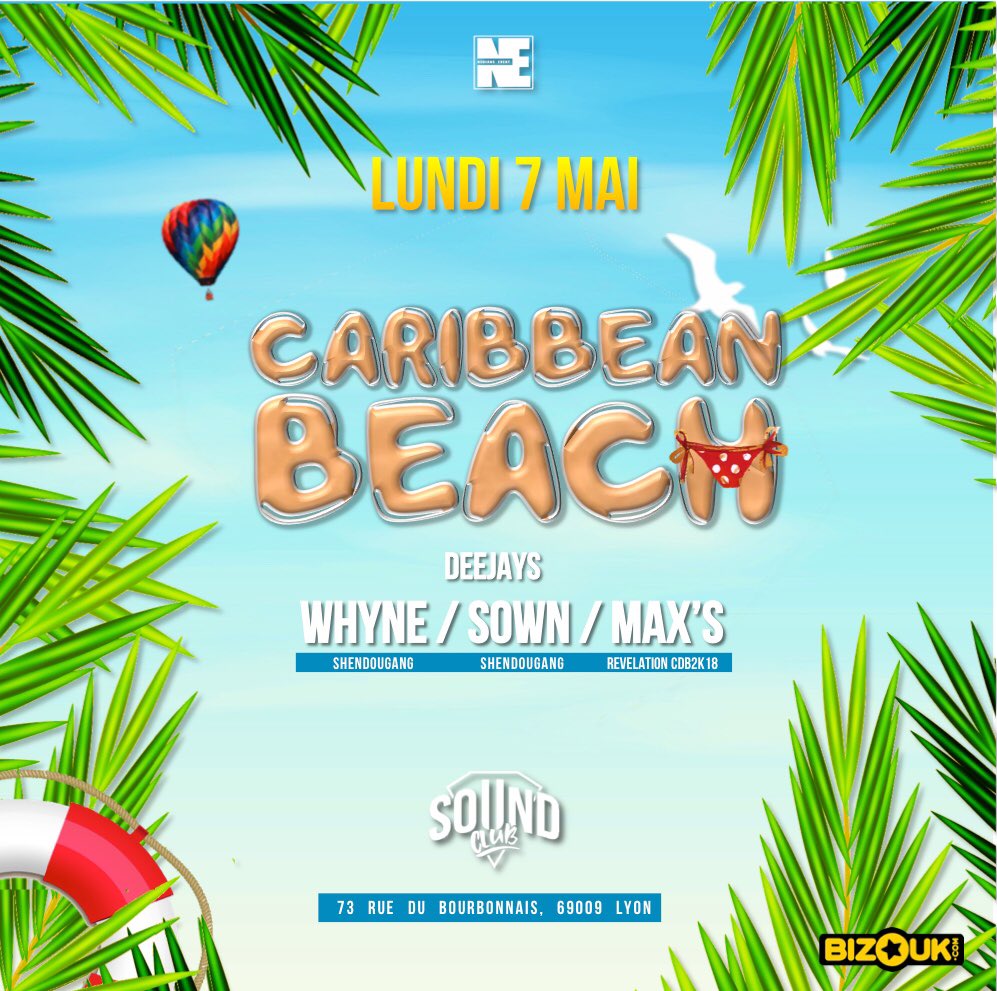 Nubian_ev's tweet photo. Les lyonnais.... on est de retour 👀
RDV le 7 mai au SoundClub !
Stay co’, les infos arrivent ! 🔥#CaribbeanBeach #DjWhyne #DjSown #DjMaxs #NubiansEvent https://t.co/9XnrICWo0u