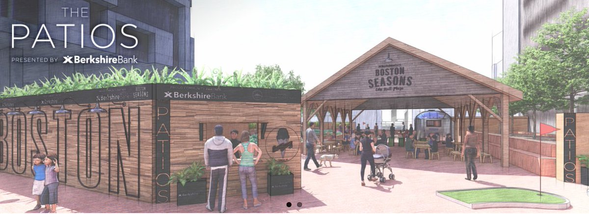 BostonTweet's tweet photo. Starting May 4th, the overlook area on City Hall Plaza will become The Patios with a daily beer garden from Wachusett Brewing, ice cream from Honeycomb Creamery, mini-golf, AND puppies from Schultz’s Guest House! https://t.co/DOzfGEA4Oj https://t.co/Otj4IQK7tj