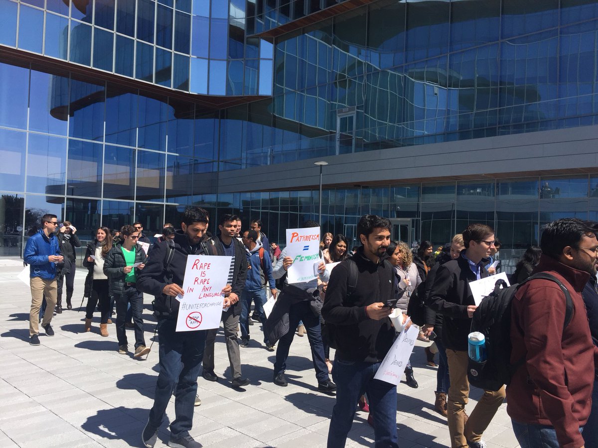 Akabaka9's tweet photo. @KelloggSchool students Marching for Women’s Safety #uniteforchange @PMOIndia https://t.co/UrM8RCZoGz