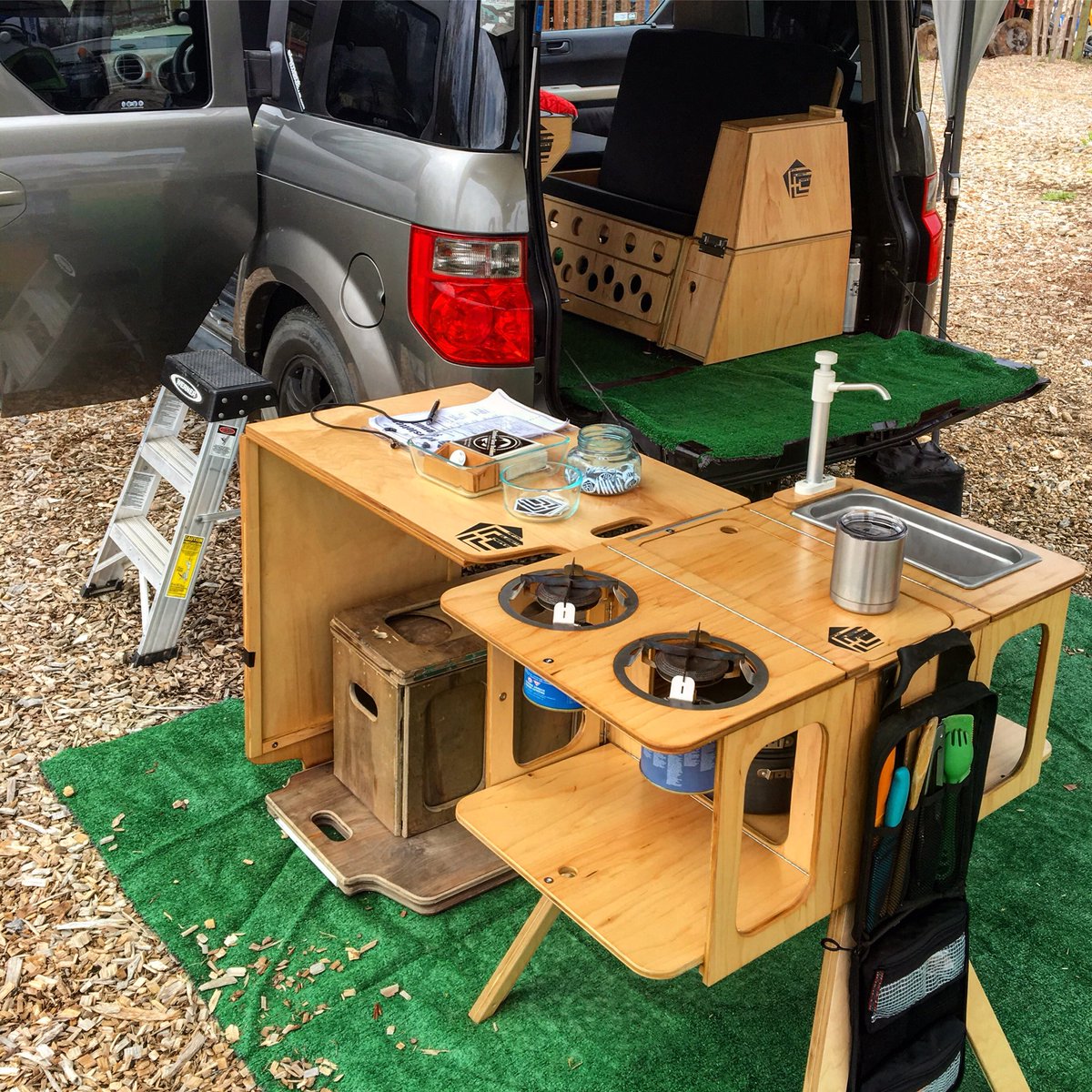 Fifth Element Camping On Twitter Camp Kitchen Amp Sideboard 1of4 Components Available For The Honda Element Micro Camper System Dual Burners Hand Pump Sink Shelves Storage Burners Sink Amp Legs Store Inside For Fifth Element Camping On Twitter Camp Kitchen Amp Sideboard 1of4 Components Available For The Honda Element Micro Camper System Dual Burners Hand Pump Sink Shelves Storage Burners Sink Amp Legs Store Inside For