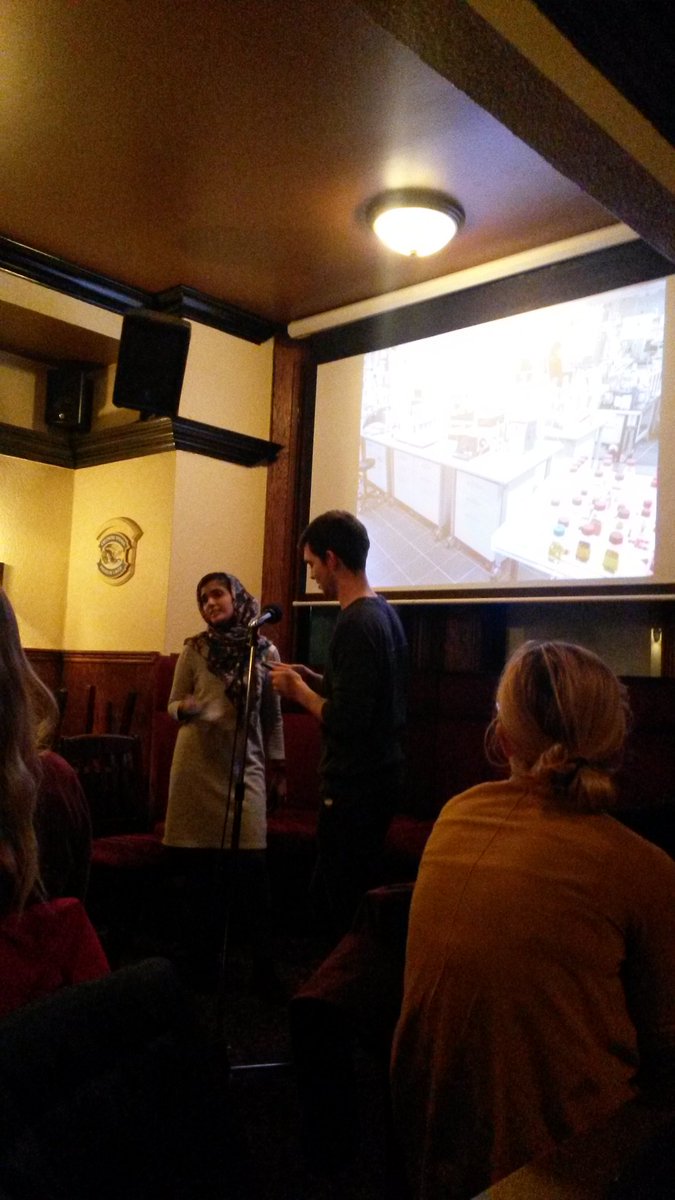 SciCommTO's tweet photo. Continuing the #SciCommTO celebration for #NationalVolunteerWeek!
@IdeaMosaic tagteam, Nathan Battersby (@nedbattersby)& Reeda Mahmood (@Reeds4118) creators/producers #ScienceSlamTO &to prove they practice what they preach they've been speakers too! Science photo @SciXchangeRU https://t.co/edFh6Bv8rq