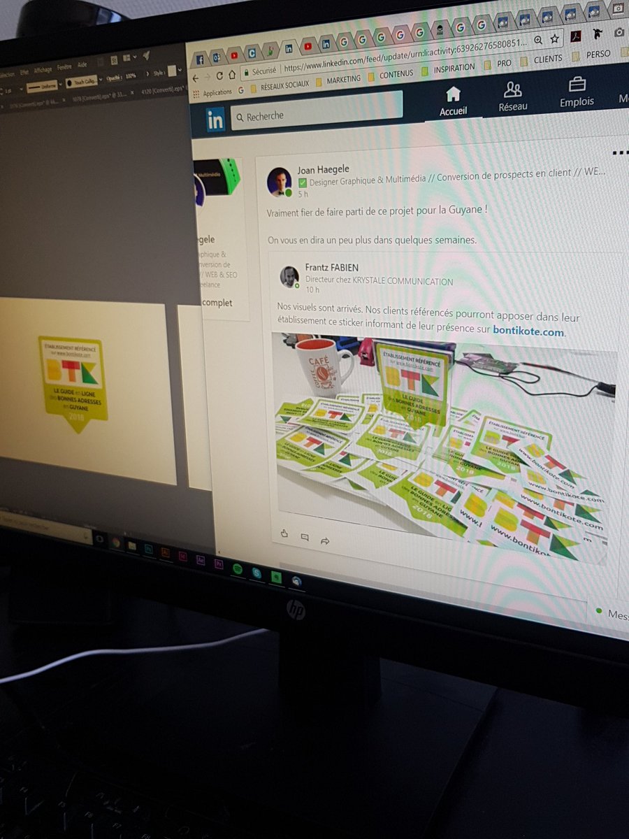 JoanHaegele's tweet photo. Ravi de voir une partie de notre travail avec @Bontikote
Hâte de vous montrer la suite ;)
#Freelance #Autopreneur #Autoentrepreneur #TPE #PME #Youtube #guyane #Montage #Design https://t.co/dBBM9iKtaL https://t.co/PwdQFYQ2HY