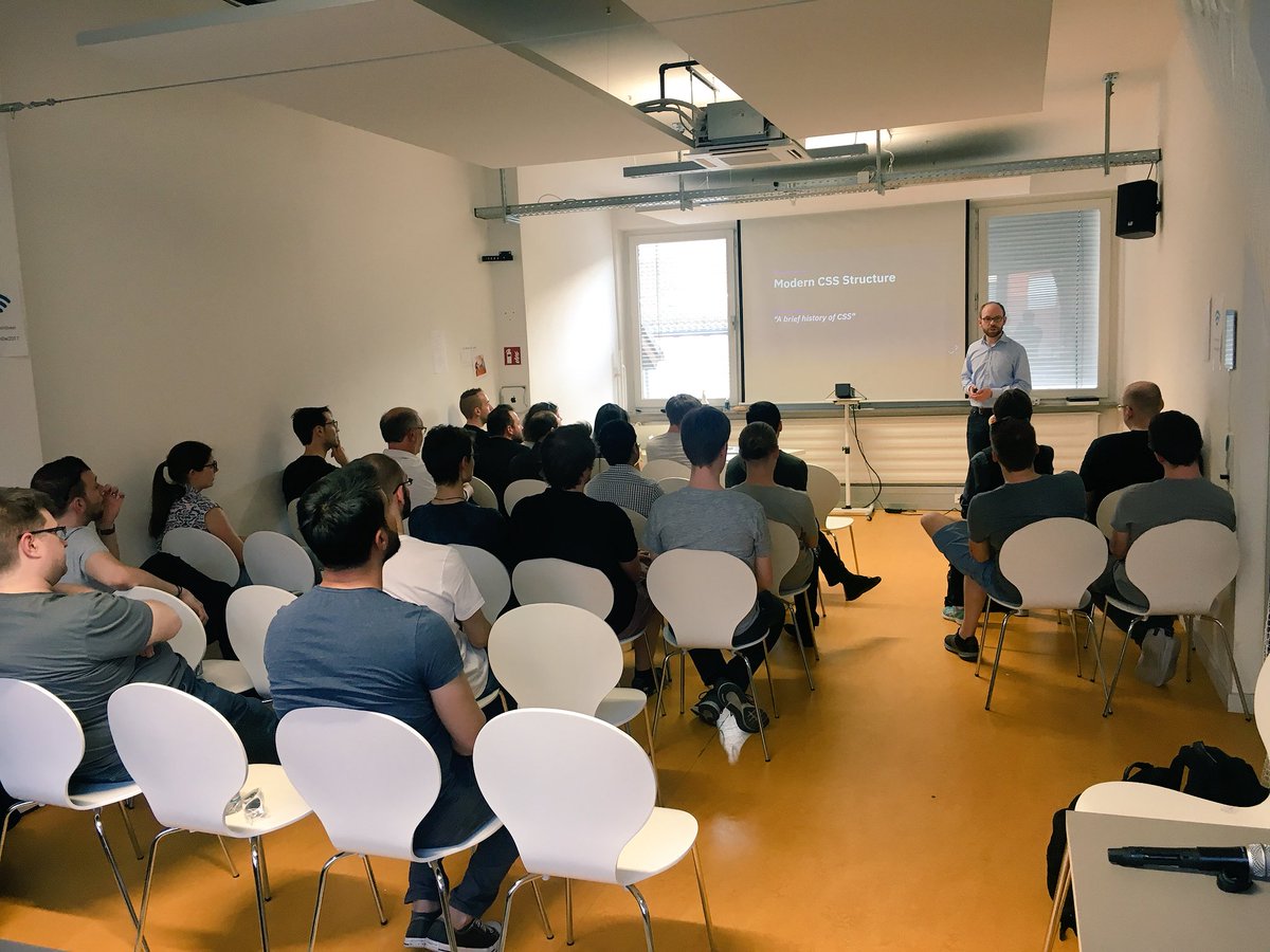 kkamilio's tweet image. First talk just kicked off #stuttgartjs