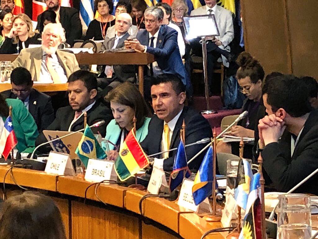 En Panel “La Dimensión regional de la #Agenda2030 para el Desarrollo Sostenible: Contribuciones del Sistema de Naciones Unidas”, delegación de Chile 🇨🇱 reafirma el rol primordial de #CEPAL en el seguimiento e implementación de los objetivos de desarrollo sostenible #ForoALC2030