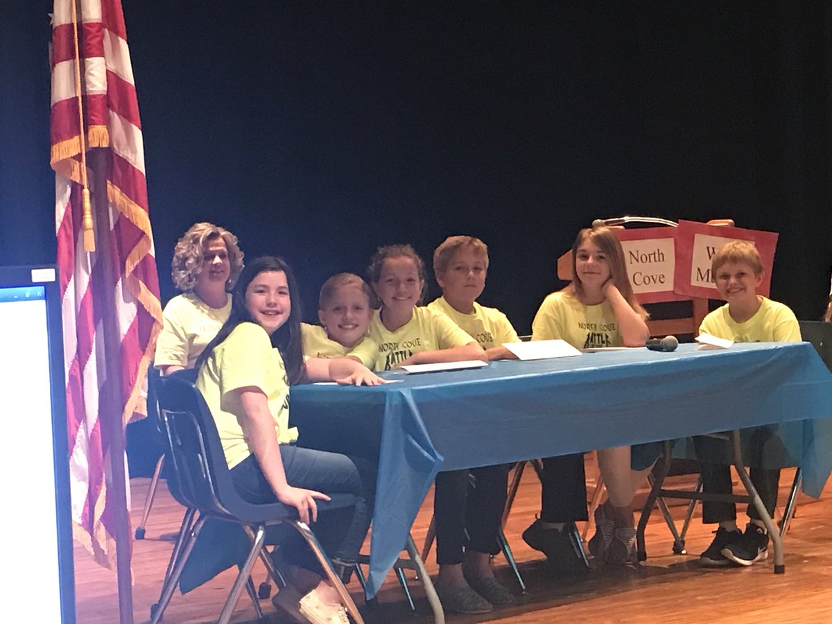NorthCoveElem's tweet photo. @NorthCoveElem competes at #BOB competition taking 4th place! #GoLions #NCELovesToRead @McDowell590 @mrmarkgarrett @aslutsky #McDowellInspires https://t.co/TqWgoVRIyB