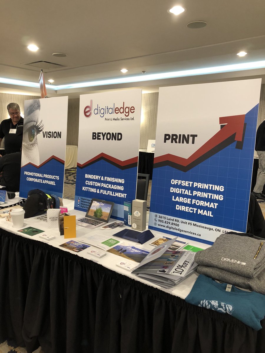 DigitalEdge__'s tweet image. At the 2018 Print &amp;amp; Mail Vendor Fair in Richmond Hill! #printmarketing