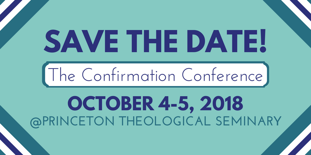 ConfirmProject's tweet photo. Join The Confirmation Project in Princeton this October where we'll share our research, celebrate a book launch, &amp; work w/ those who attend to faithfully think through confirmation/equivalent ministries. Registration info coming soon!
Hope to see you there! #iConfirm https://t.co/xp4j5cvzSi