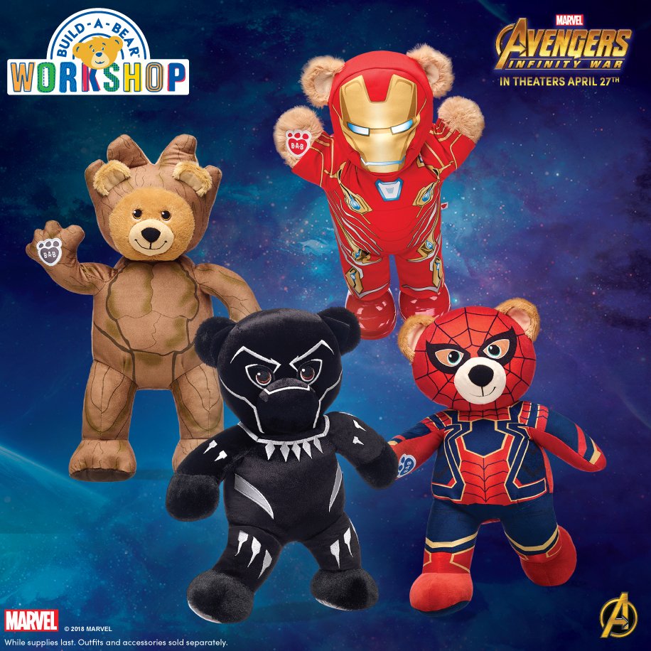 Buildabear On Twitter New Assemble Your Own Team Of Avengers With Our New Marvels Avengers Infinitywar Arrivals Iron Spider Bear