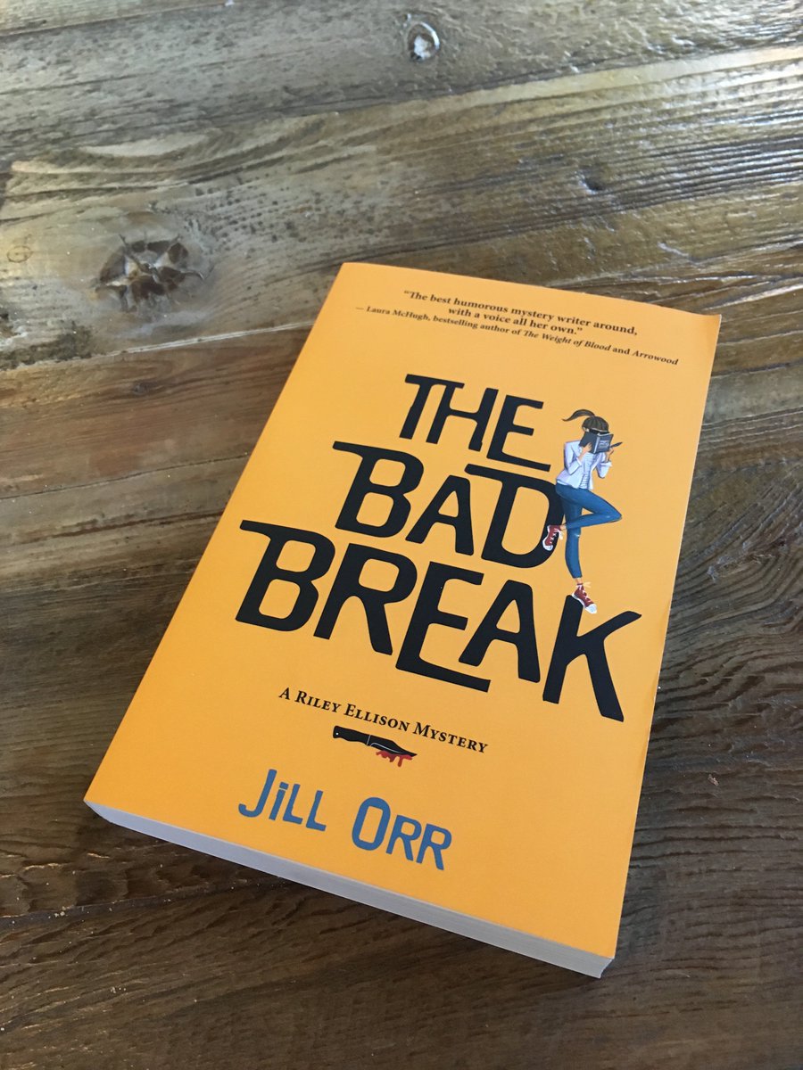 SisterLorena's tweet photo. Getting ready to start the 2nd book in the #RileyEllison mysteries #TheBadBreak by @jillsorr @prospkbks!! https://t.co/xviFsuVeJG