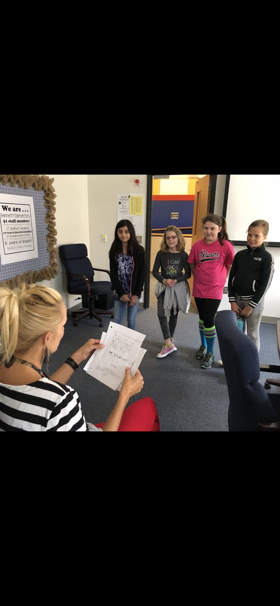 🐻🐾Our 💕’s beam w/love as we celebrate Kindness Week <a href="/BennettBears/">Bennett Bears</a> 😊These NEW bears feel the welcoming love of our school. They took their recess time to write us a letter. #bearshine #MyMISD