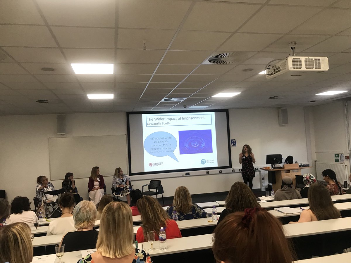 ChildrenHandS's tweet image. Sat on the panel getting ready for our slot at the Women, Family, Crime and Justice Event! “It’s not just us that are doing the sentence, they’re doing the sentence” - Stephanie, Mother in prison  @LucyBaldwin08
