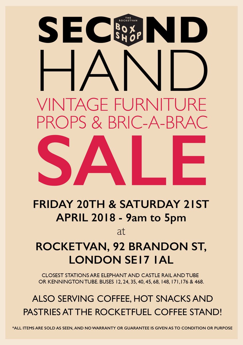RVBoxShop's tweet image. One more sleep!!! We have our annual Vintage Furniture and prop/bric-a-brac sale tomorrow and Saturday! Some incredible prices and really worth a visit!!! See you there! @rvbox #vintagefurniture#props#bargains