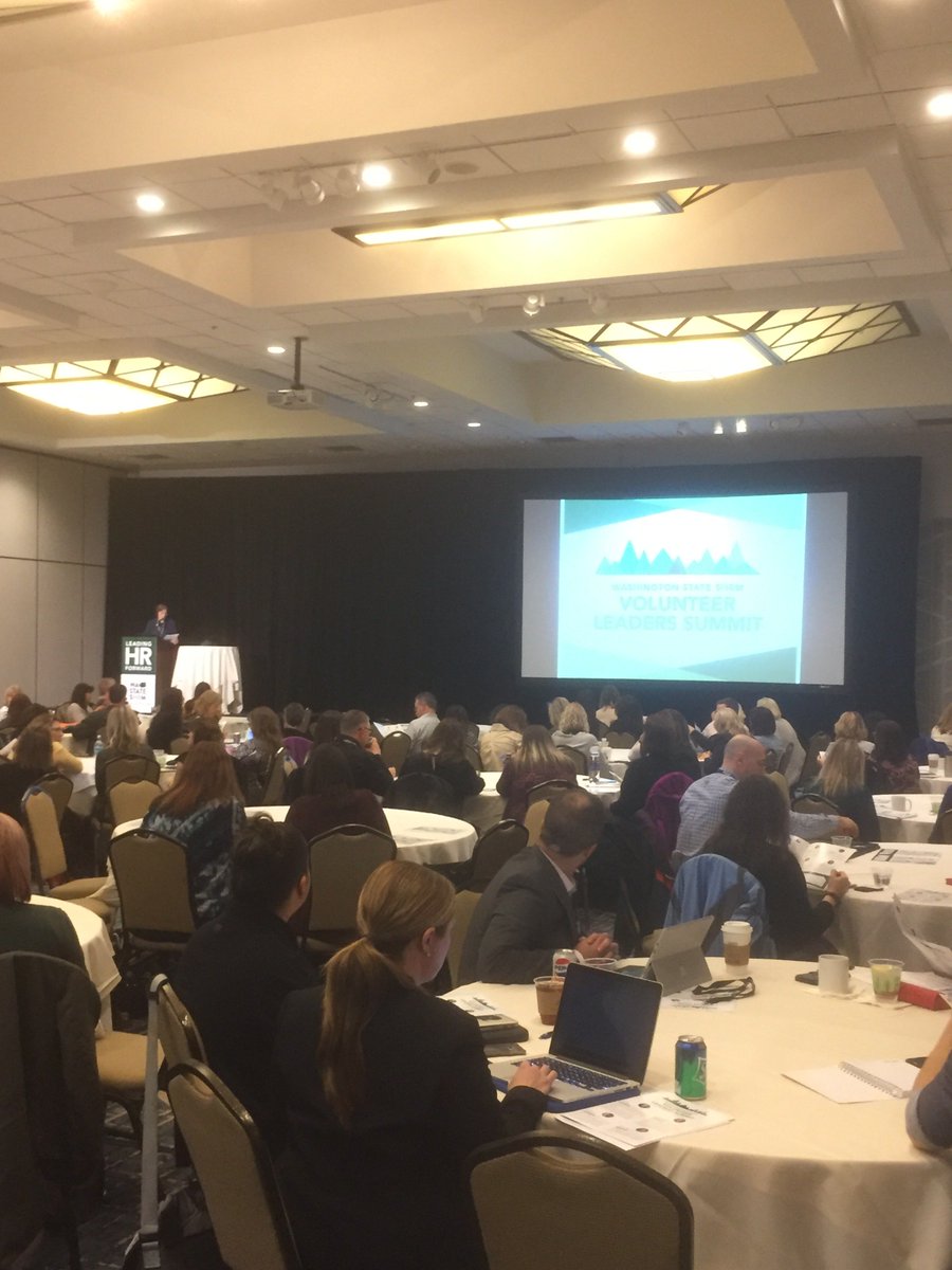 WSHRC's tweet photo. Live 2-day coverage of the 2018 Volunteer Leader Summit + Employment Law &amp; HR Conference begins! 

Follow The Live Coverage By:
@WSHRC - Wa State HR Council 
@T2bradley - Director of Communications 
@greg_hawks -  Master of Ceremonies 

This show begins https://t.co/eBnTHITG5s