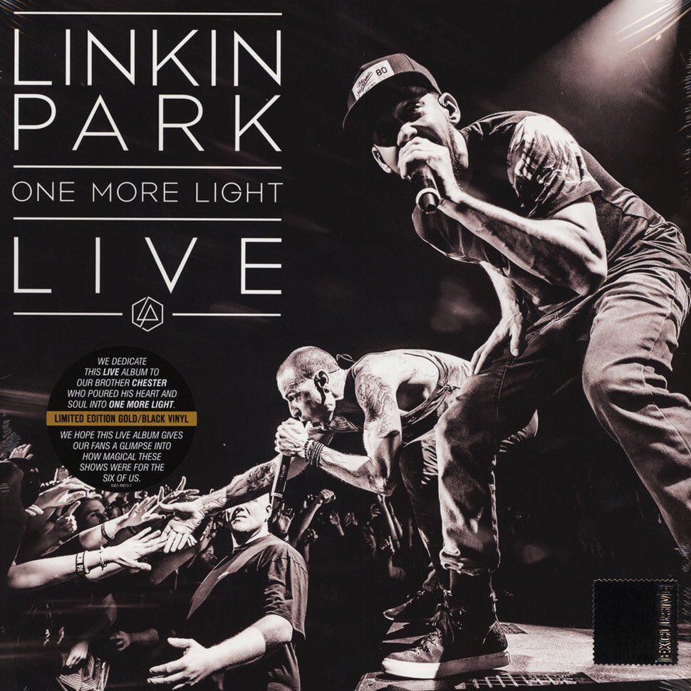 LPLive's tweet photo. This Saturday, @linkinpark will be releasing "#OneMoreLight Live" on vinyl for #RSD2018. https://t.co/U6IfGnl4aZ