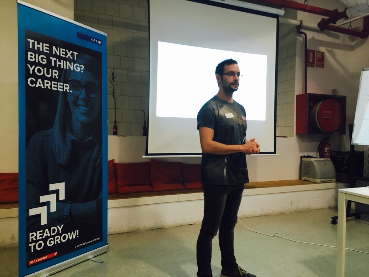 gft_es's tweet image. Nacho Cougil ( @icougil ), organizador de @BarcelonaJUG, nos da la bienvenida a la charla de hoy sobre #Openshift a cargo de nuestro compañero Ivan Fontanals #gftexperts