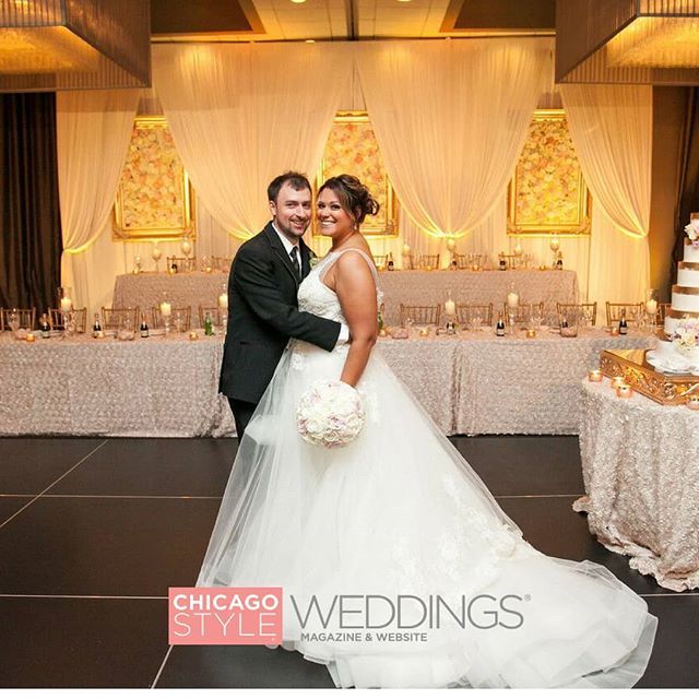 Thank you @chistyleweddings for featuring Sabrina & Adam's stunning gold and ivory wedding! It was an honor to host the beautiful reception and collaborate with an incredible team of creatives on this! (Link in bio for the full feature!) || Venue + Catering: @estate_chicago …