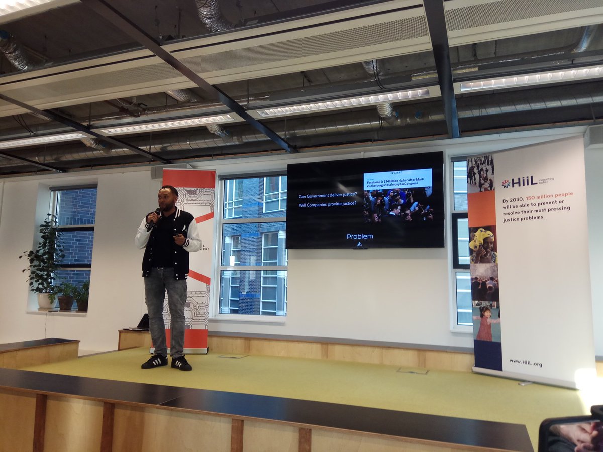 InnoJustice's tweet photo. In token we trust. @legalpioneer is the first startup to pitch! Could #blockchain be the next stage in the funding of #legaltech &amp; #regtech? https://t.co/tiWsRty2bj
