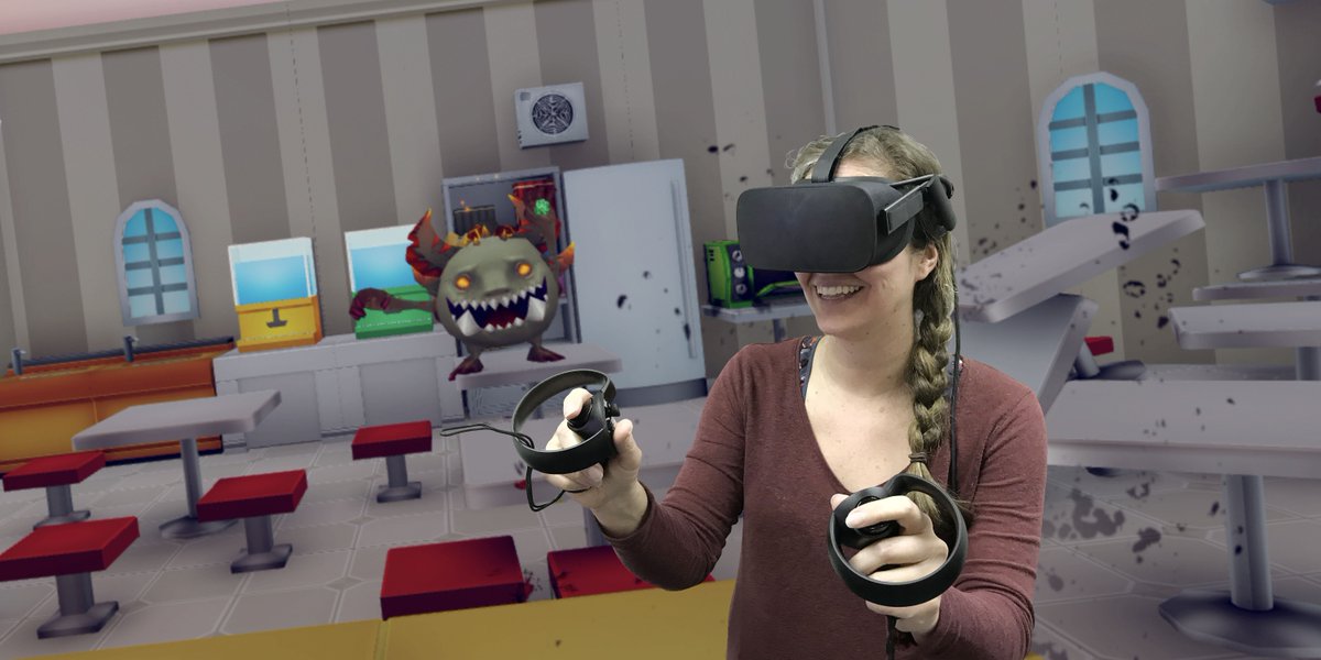 ClinicalTools's tweet photo. Making healthy food choices can be difficult. Unhealthy foods constantly bombard you, weakening your resolve. #FoodFightVR helps you identify & overcome these negative cues in an immersive #VR environment. Available on #Oculus https://t.co/RvOZ4AzJLx and also demoing at @ecgconf https://t.co/SrrNundfIf