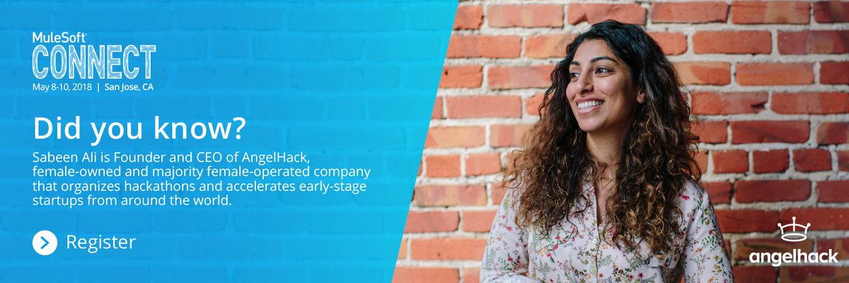 AngelHack's tweet photo. We're headed to #Connect17 with @mulesoft! Come say hi!
Get $200 off with code: angelhack-200 🤫
👉 https://t.co/jFFMUB4D8B https://t.co/ljrRUrmmm9
