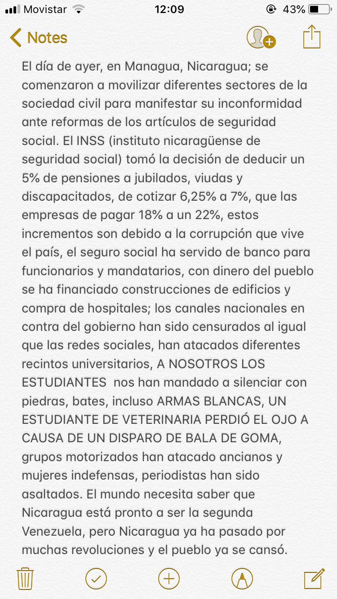 fernangranatos's tweet image. MUNDO! necesitamos que sepan lo que ocurre en Nicaragua y cómo el gobierno quiere silenciarnos.

#SOSINSS #SOSNicaragua