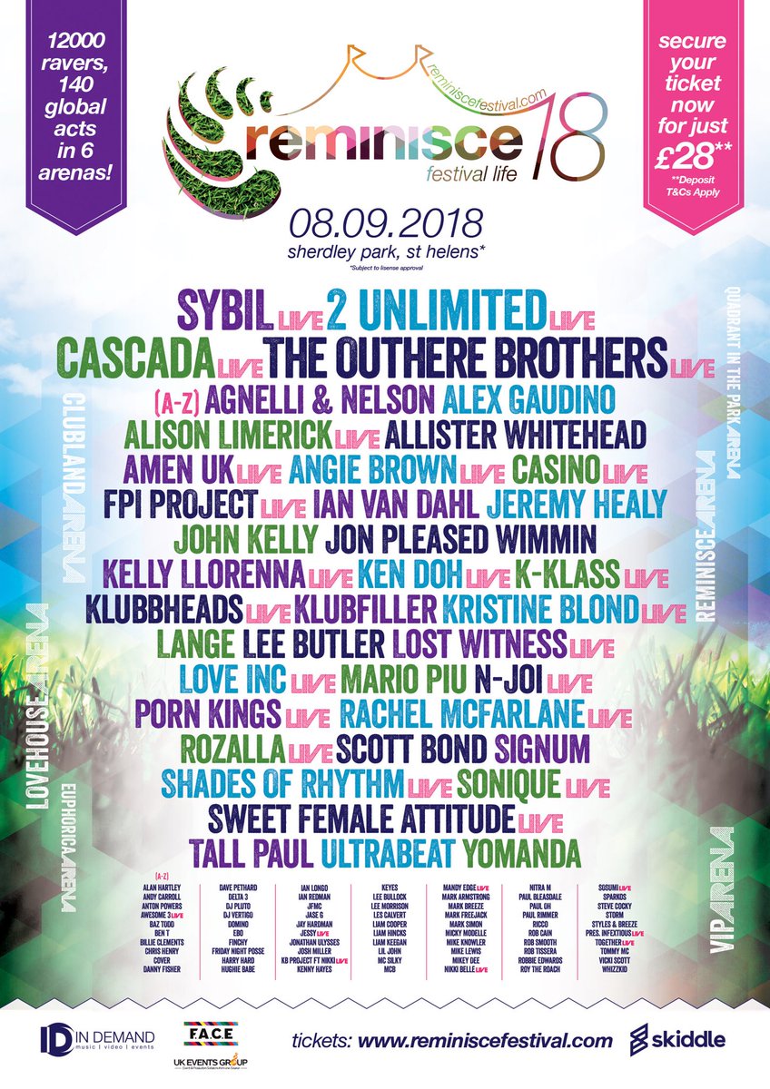 peaceofmindltd's tweet photo. Have you got your tickets yet???? Don’t miss this one bigger better and bolder than ever #reminisce2018 https://t.co/WwiRvGrDVG