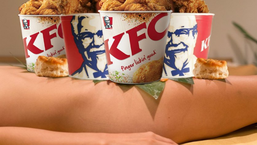 Shinzo Abe, Trump Enjoy Diplomatic KFC Dinner Off Nude Model’s Body thewhiskeyjournal.com/abe-trump-enjo…