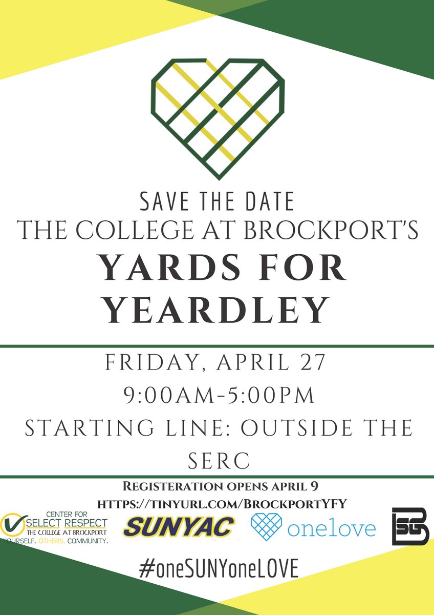 selectrespect's tweet photo. We are just one week away from walking around the world for Yeardley! The first 100 people to register online will receive a free t-shirt so make sure to register today! https://t.co/OxznTg4YrH https://t.co/h3Ur9maflX