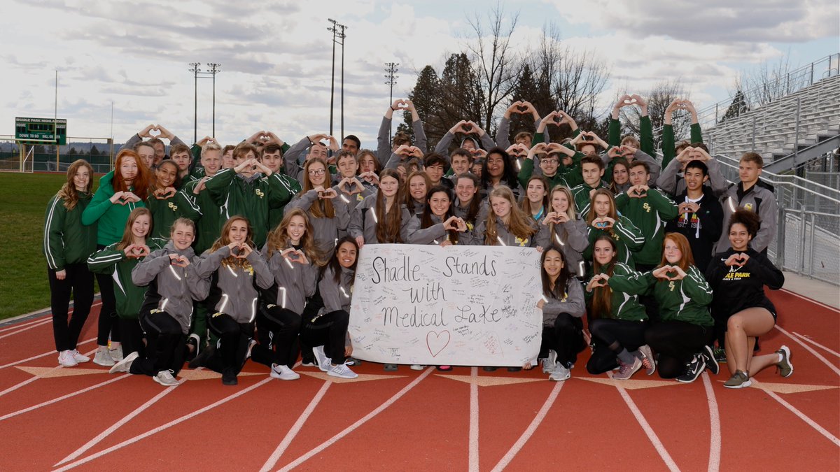 ShadleParktf's tweet photo. Shadle Park Stands with Medical Lake! We want to send our condolences and love, to you. Stay Strong! #MedicalLakeStrong https://t.co/BizQqIZgG8