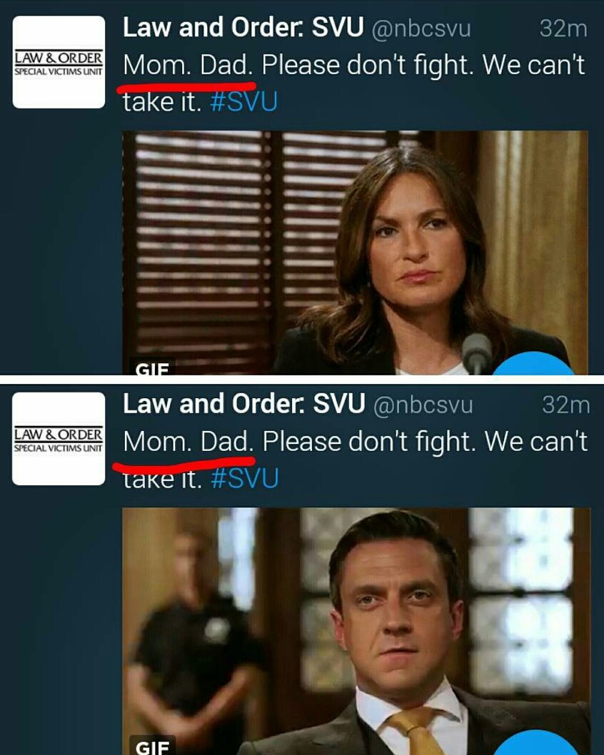 svu_nbc's tweet photo. @MaJoJovi Yassssss!!! #SVU #Barson https://t.co/cjIVDKpMTM