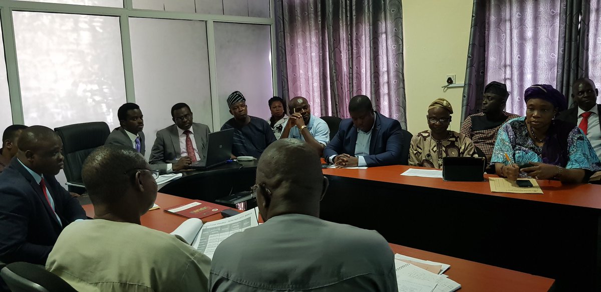 DrOlugbile's tweet photo. Earlier today, I had a productive expanded portfolio review meeting in my office with Project coordinators and managers of World Bank and other donor assisted projects in the the State of Osun. https://t.co/PSg59lVlab