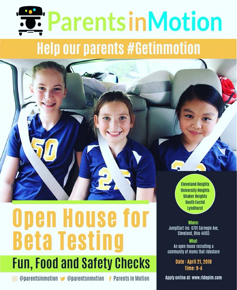 GBHCleveland's tweet photo. GiveBackHack 2017 team #ParentsInMotion is still going strong one year later. Attend their open house THIS Saturday any time from 9-4 for fun, food, and safety checks! Sign up here: https://t.co/tiyzcYaMUF https://t.co/9T9YDq2Pyl