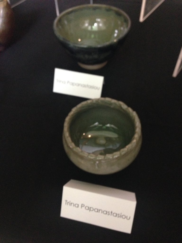 JuniataResearch's tweet photo. The essence of the Liberal Arts Symposium - Physics and Engineering Physics students displaying their beautiful ceramic creations. #JuniataLAS https://t.co/hF3rCAJKo5